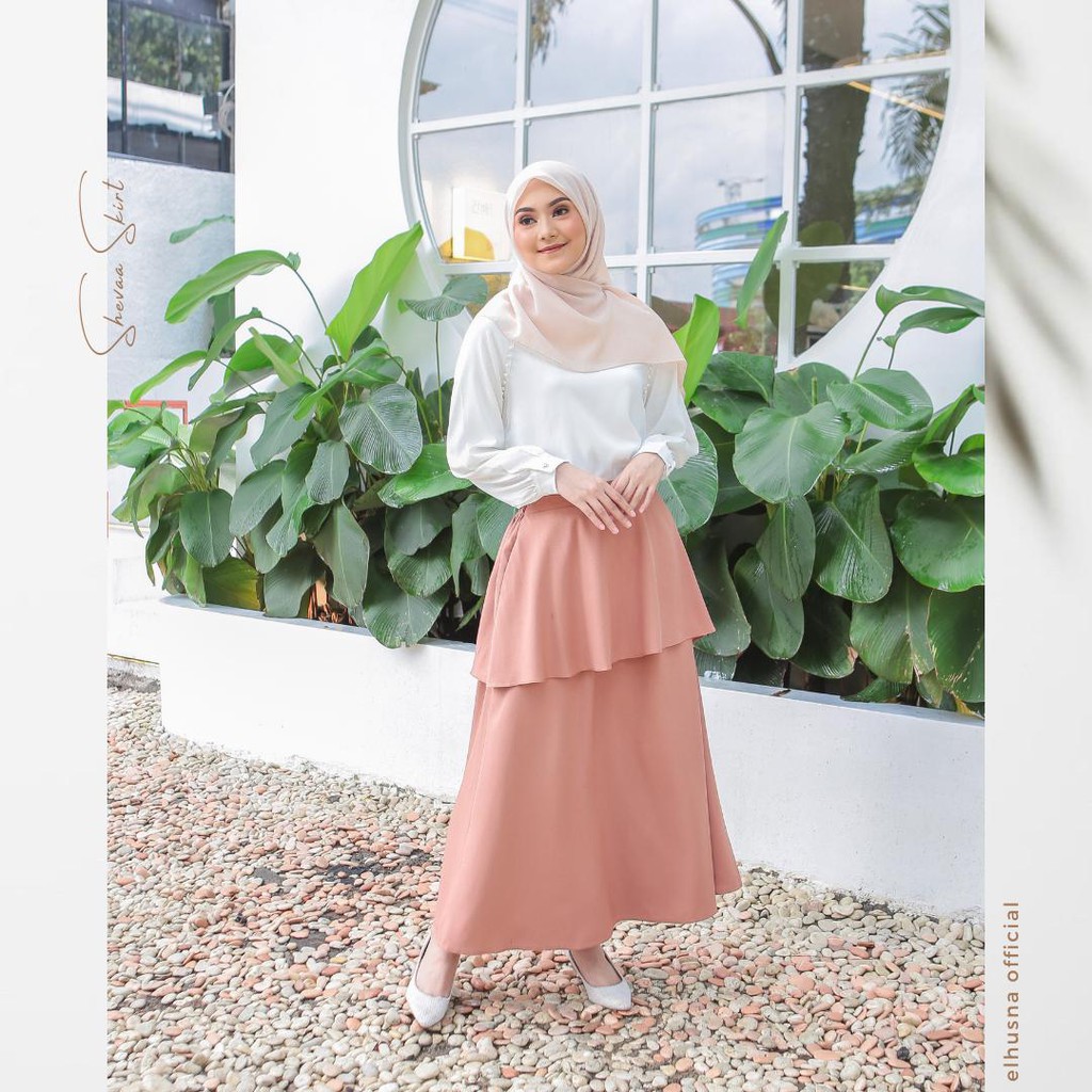 [𝐄𝐥𝐡𝐮𝐬𝐧𝐚] sheeva skirt / rok rample / rok daily / rok panjang rample / bawahan wanita / rok A