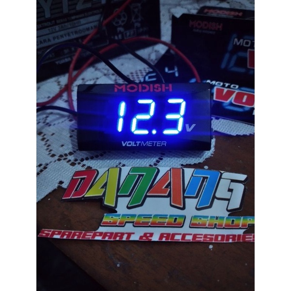 Volt meter VoltMeter digital universal semua motor mobil