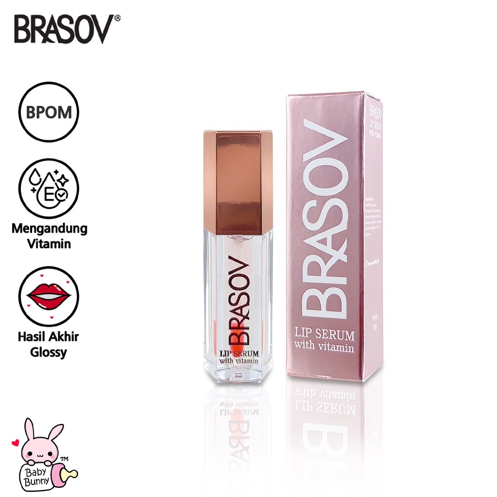 ❤ BELIA ❤ BRASOV Lip Serum with Vitamin Pelembab Bibir 5 GR | Perona Bibir Sehat Alami | LipSerum | Colour Glossy | BPOM