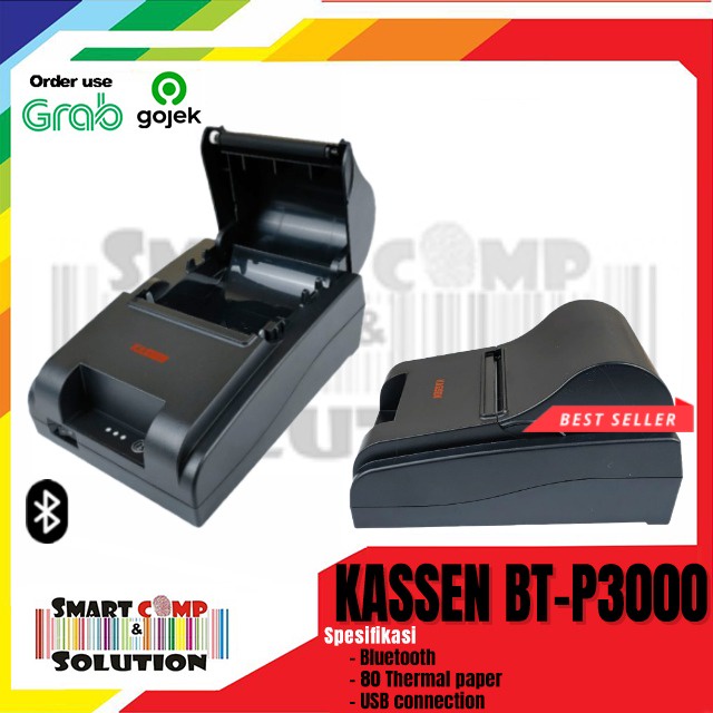 KASSEN BT-P3000 PRINTER THERMAL KASIR BLUETOOTH BTP3000