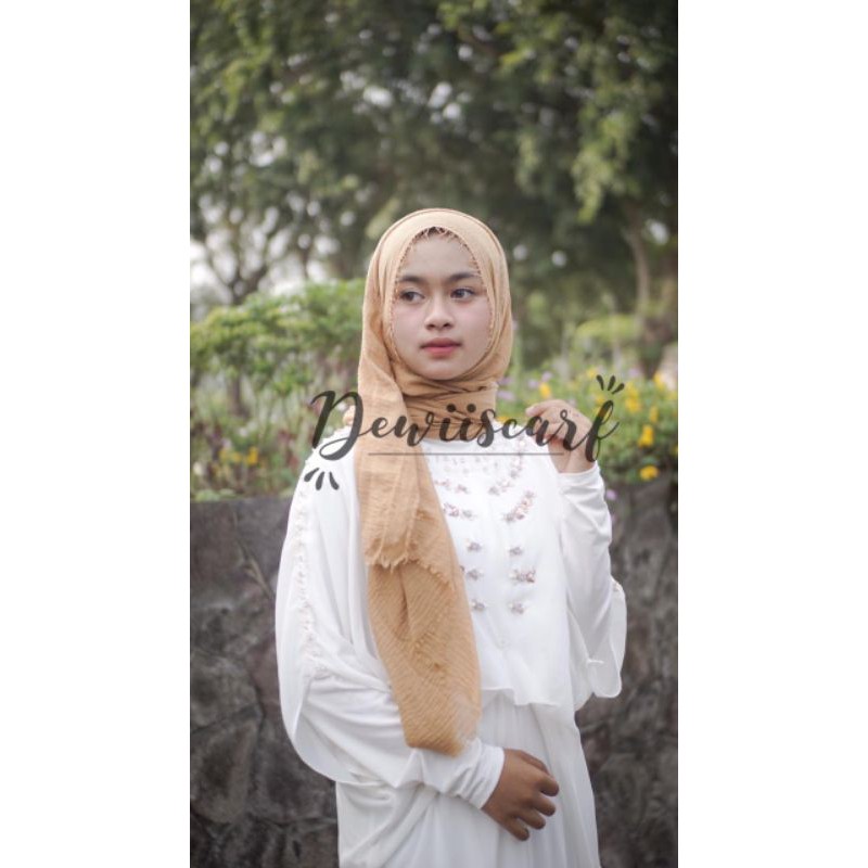 Jilbab Pashmina Crinkle