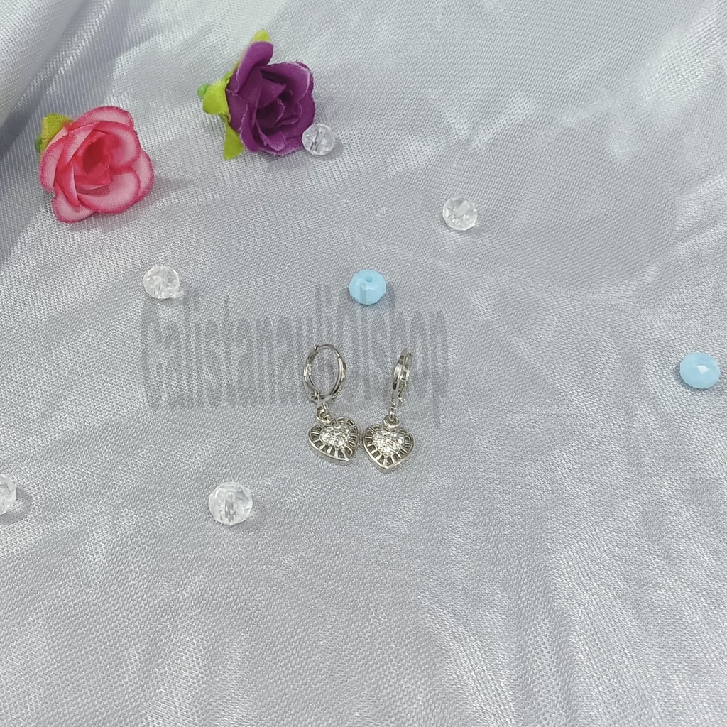 SET DEWASA RANTAI SATU CINTA SILVER PERHIASAN EMAS  KOREA ANTI KARAT DAN ANTI LUNTUR