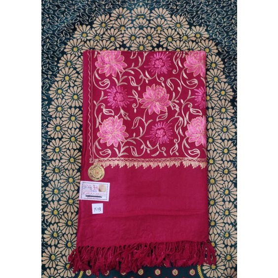 Grosir (SSC) SORBAN KEMBANG KASMIRI WARNA WARNI MERAH MUDA PINK Premium Termurah