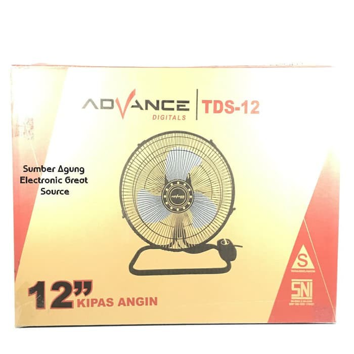 Kipas Angin Besi 12inch Advance TDS12 Meja Lantai Dinding Wall Fan