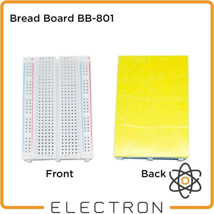 Bread Board BB-801 400 Holes Lubang Titik Solderless Breadboard BB801