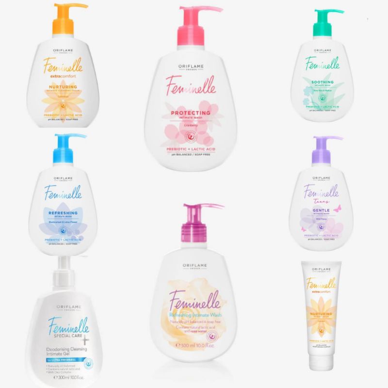 Feminelle Cranberry/ Blackcurrant/ Aloe Vera/ Teens Wild Pansy/Rose Water/ Calendula Cleansing Cream/ Calendula Lotion