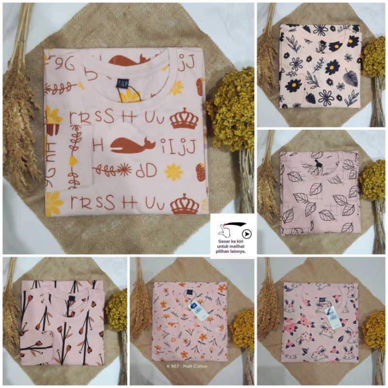 Kaos Katun motif remaja dan dewasa Lengan panjang murah