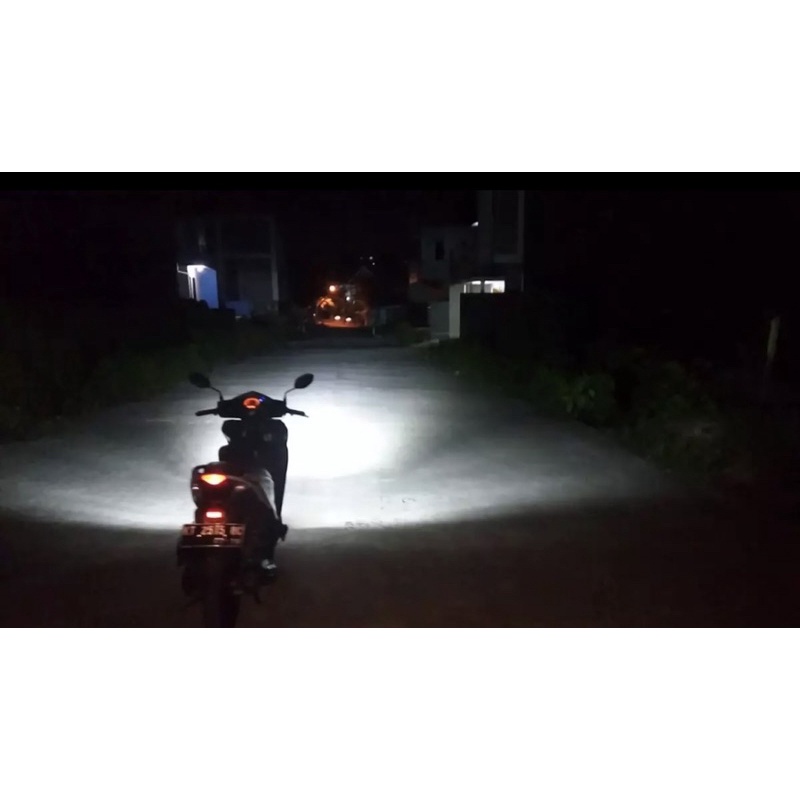 BHOLAM DEPAN LED UTAMA MOTORAC DC 2SISI NYALA PUTIH SUPER TERANG H6 MATIC BEBEK UNIVVERSAL (DOMINO MIKACHI)