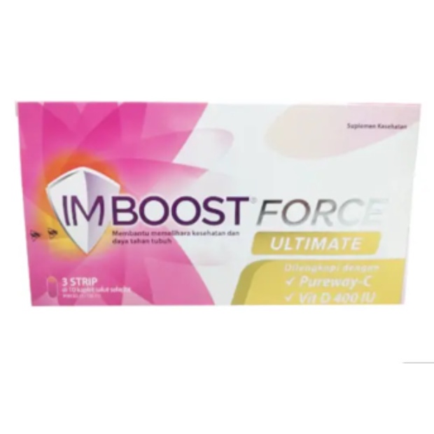 IMBOOST Force Ultimate Vitamin Suplemen Daya Tahan Tubuh Dengan Pureway Vitamin C dan Vitamin D3