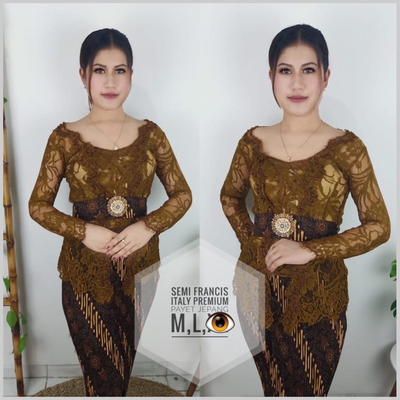 KEBAYA JADI SABRINA PAYET JEPANG|KEBAYA BROKAT|KEBAYA WISUDA|KEBAYA PAYET