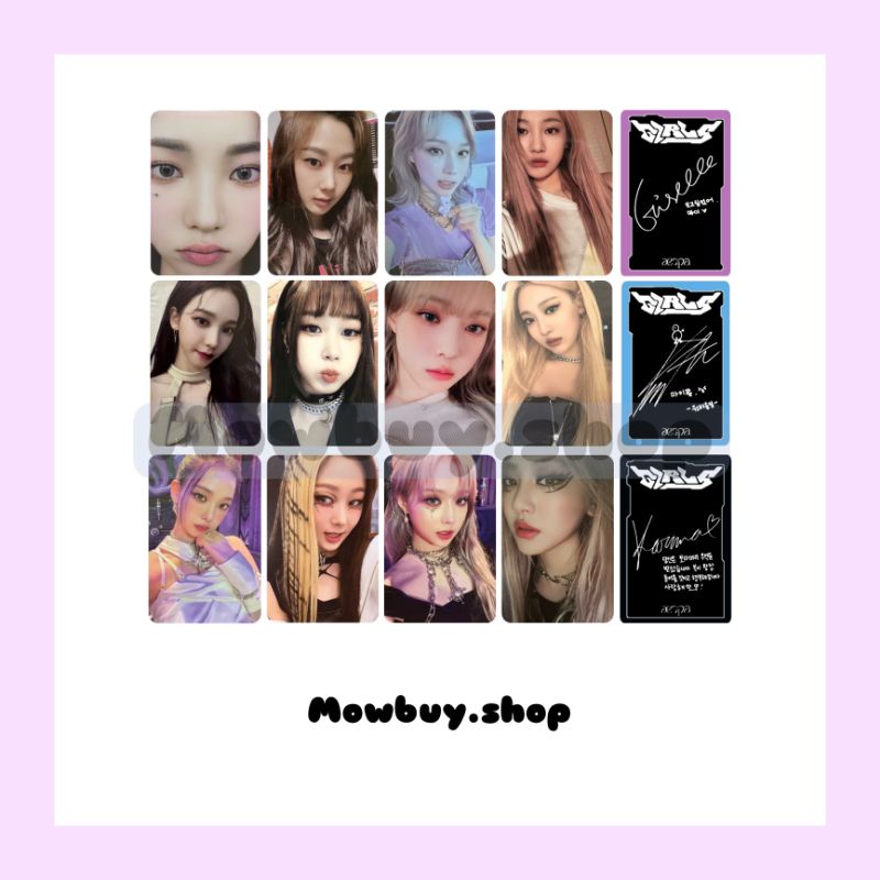 Photocard Aespa Girls album karina giselle winter ningning