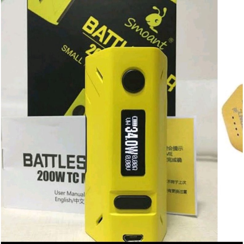 Vapoor Vapee Smoatts Battlestars 200W Authentic Full Set Siap Pakai