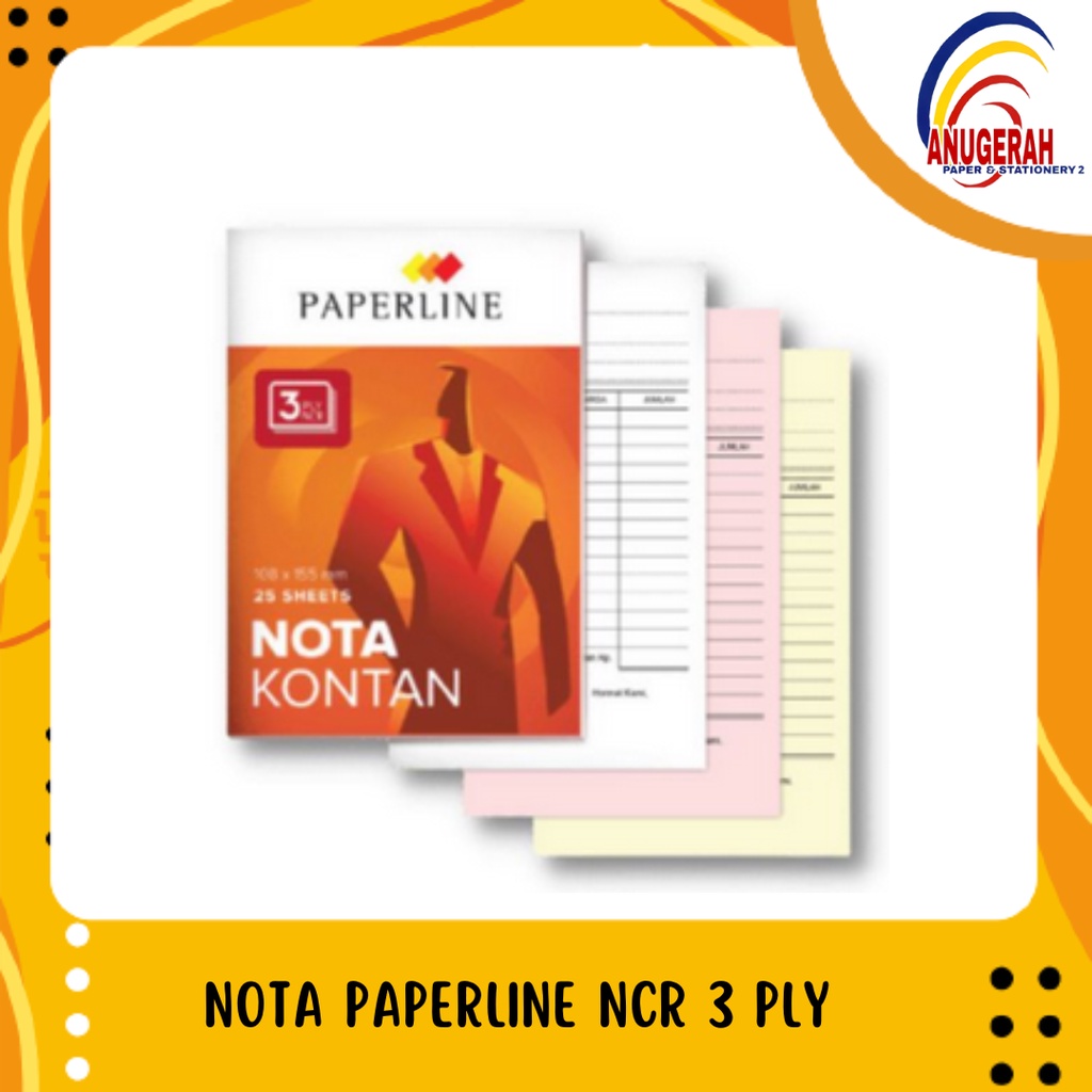 

NOTA PAPERLINE NCR 3 PLY (Kecil) (PCS)