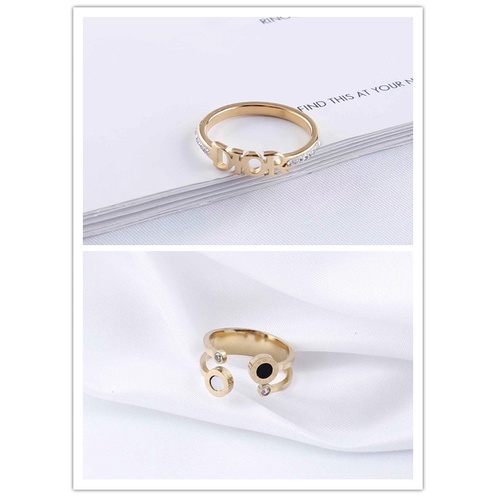 Cincin Titanium Permata Perhiasan Fashion 1782