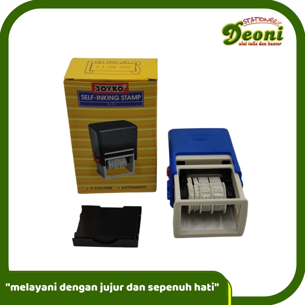 

JOYKO S-71 Self Inking Stamp / Date Stamp / Stempel Tanggal (Lunas)