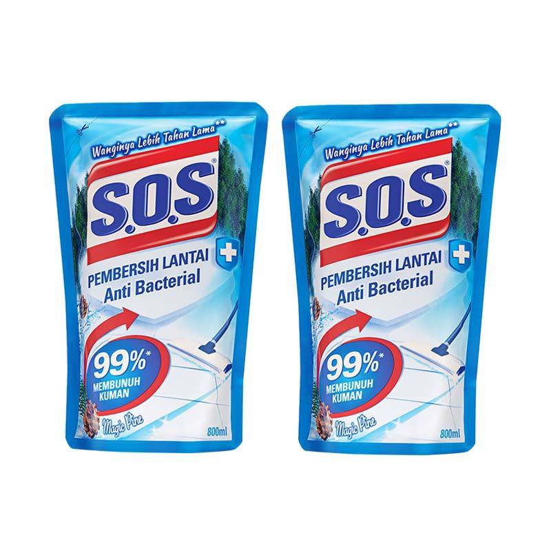 Floor cleaner Anti Bacterial Pembersih lantai SOS 750 ml refill pouch