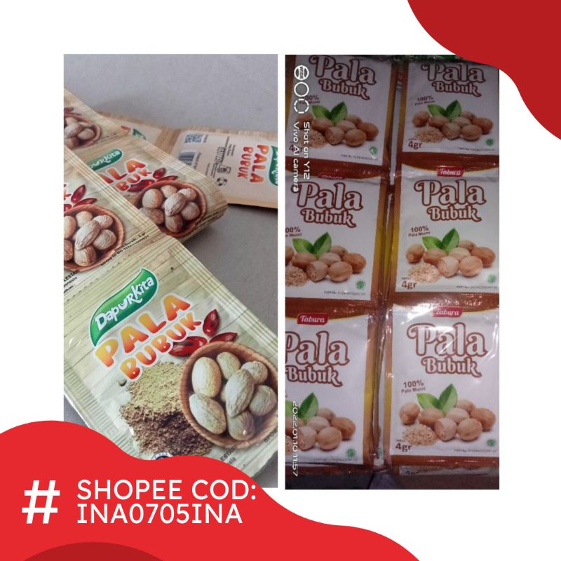 

Pala Bubuk Tabura 1 Renteng / Pala Bubuk 500 x 12 Sachet