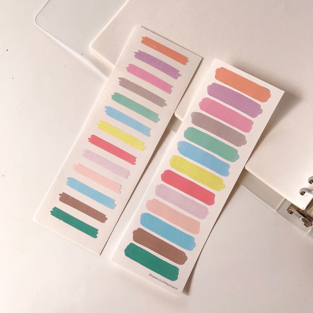 

Stiker set washi tape untuk dekorasi jurnal/planner/ sticker washi tape for journal deco