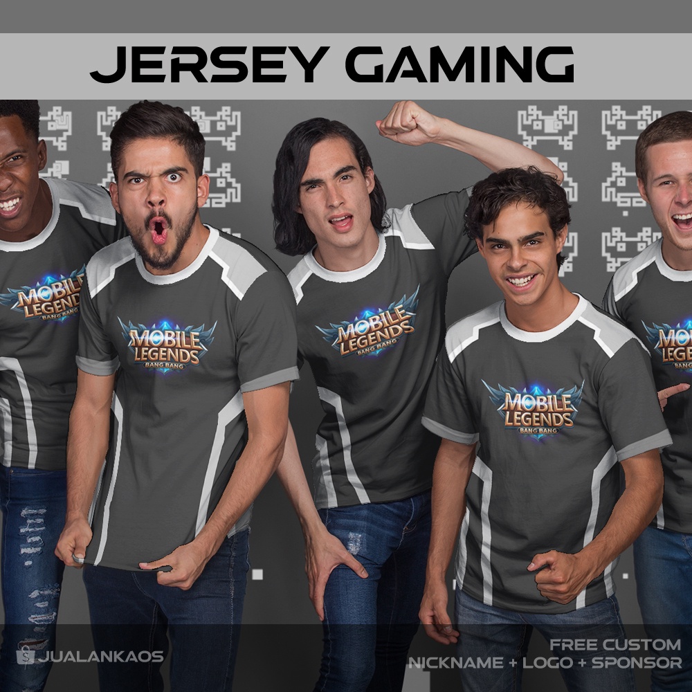Baju Kaos Jersey Gaming Mobile Legends 744 Printing Custom
