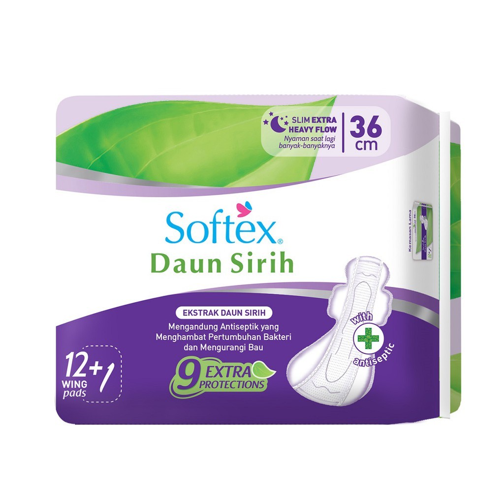 SOFTEX DAUN SIRIH PEMBALUT 36 CM 12s WING