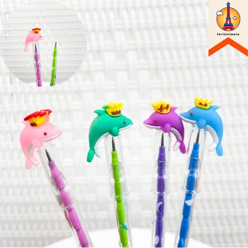 

Pensil Susun Motif Ikan Lumba Lumba Pensil Refill Isi Ulang Ikan Stacking Pencil Funny Dolphins Refill Pencil Fancy Best Gift Present For Birthday Event Souvenir Alat Tulis Kantor Sekolah Ready Grosir Kado Ulang Tahun READY COD