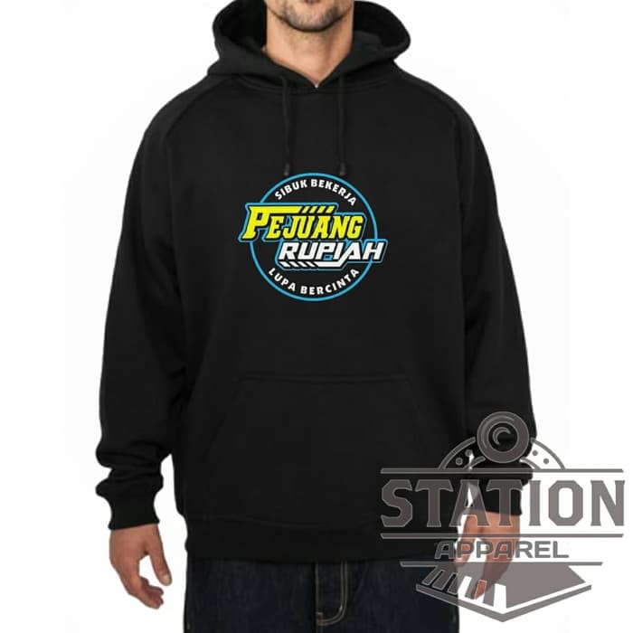 Jaket Hoodie Pullover Pejuang Rupiah made by Station Apparel