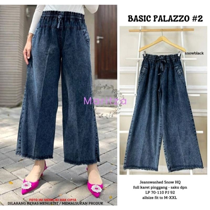 kulot jeans besic palazzo kulot kekinian kulot rawis termurah LP 110 BB 75kg