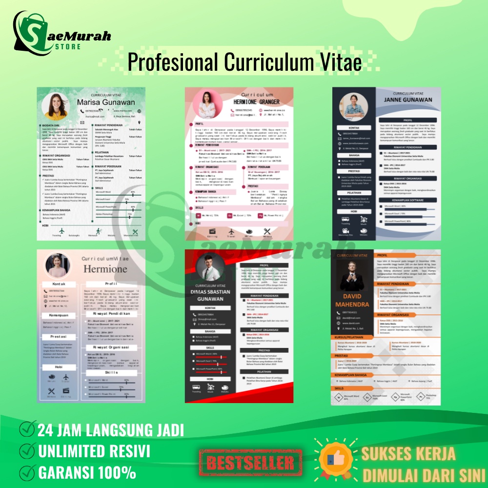 

Daftar Riwayat Hidup | CV | Resume | Jasa Pembuatan Curriculum Vitae