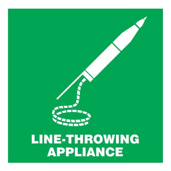 

(BISA COD) IMO Symbol Sticker IMPA 33.4118 Line Throwing / IMPA 334118 TERBAIK Kode 341
