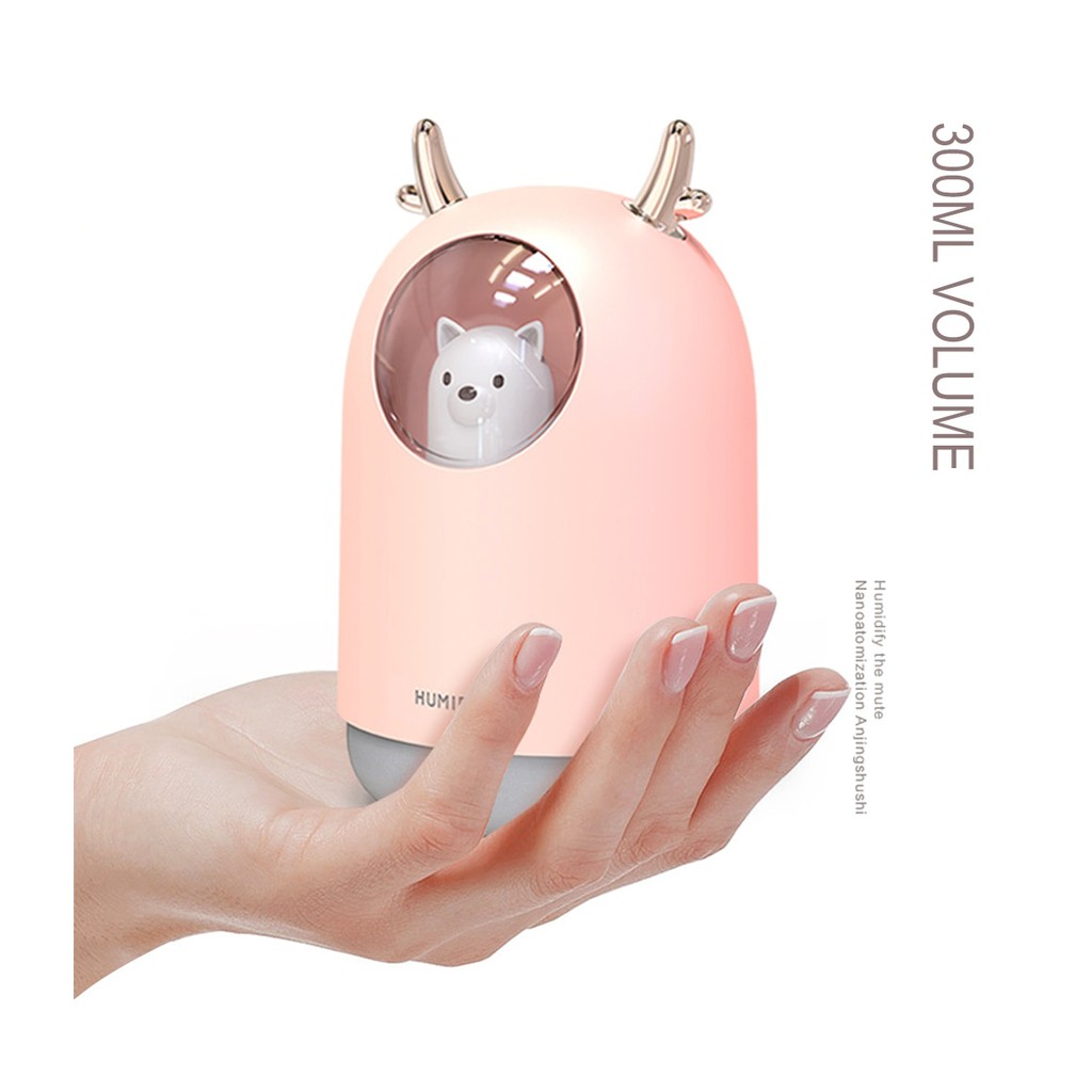 HUMIDIFIER ULTRASONIC DIFFUSER AROMATHERAPY M106 PELEMBAB UDARA AROMTERAPI MOTIF BERUANG CUTE LUCU UNIK 300ML