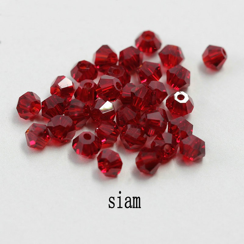 Bicone Beads Glass Beads  4mm 6mm shiny Kristal beads 5328 untuk gelang DIY Membuat Perhiasan