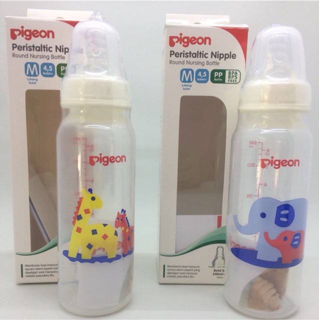 pigeon peristaltic nipple round nursing bottle