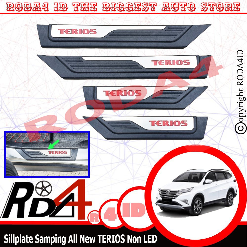 Sillplate Samping Mobil All New TERIOS ORIGINAL Non LED