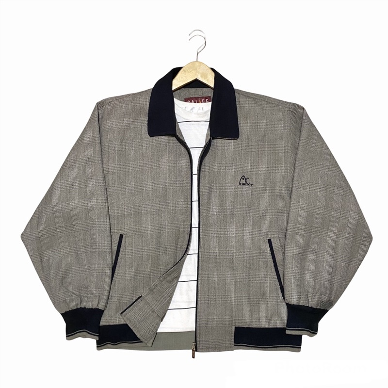 ✨New Stock 18 Februari 2022 ✨ Vintage Jacket  / Branded Harrington Jaket / Casual Thrift Bomber Jaket Second / Tartan Jacket / Jaket Bekas / Thrifting Jaket Casual Branded Original-Califf Tartan 2🐘