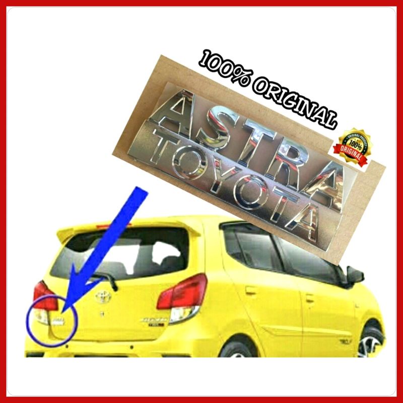 Emblem Logo Astra Toyota Agya ORIGINAL