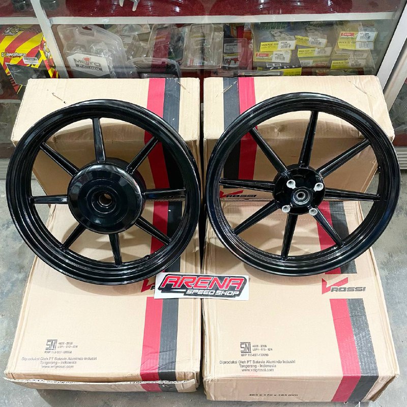 Jual Velg Rossi Palang 8 Vario 150 / Vario 125 Black Indonesia|Shopee