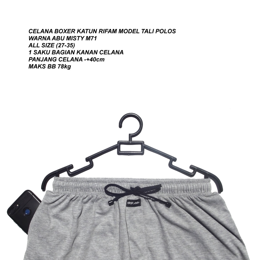 CELANA BOXER KATUN MODEL TALI POLOS RIFAM ABU MISTY M71