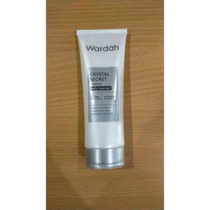 WARDAH CRYSTAL SECRET MELTING MILK CLEANSER 100ML/Susu pembersih wardah/milk cleanser wardah kemasan