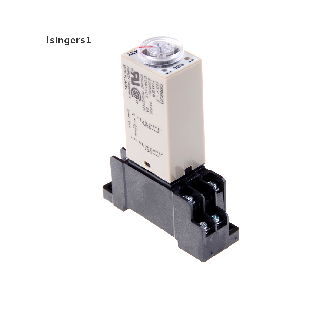 (lsingers1) Power On Timer DC 24V H3Y-2 0-60 Detik DPDT