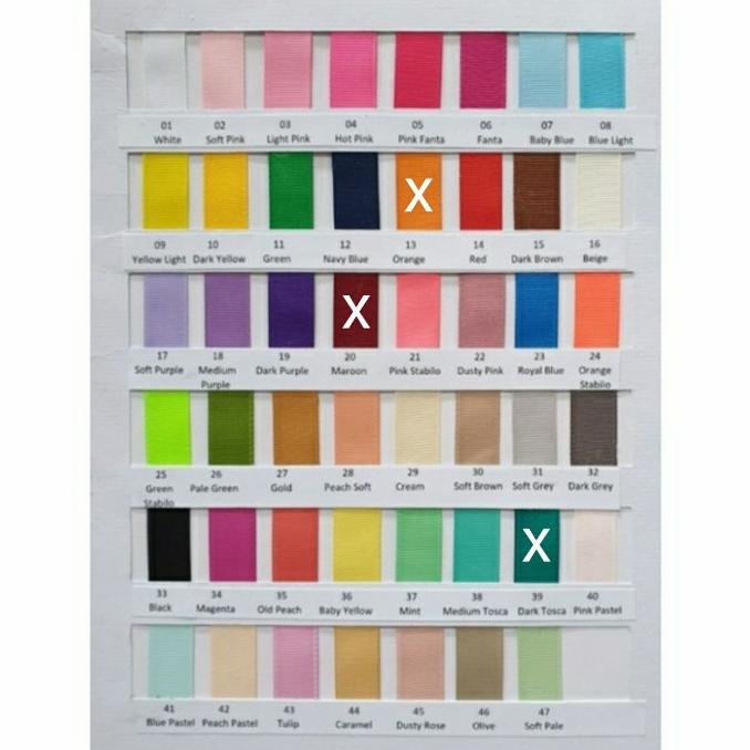

Pita Grosgrain Polos Import 1" (2.5cm) 100 yard