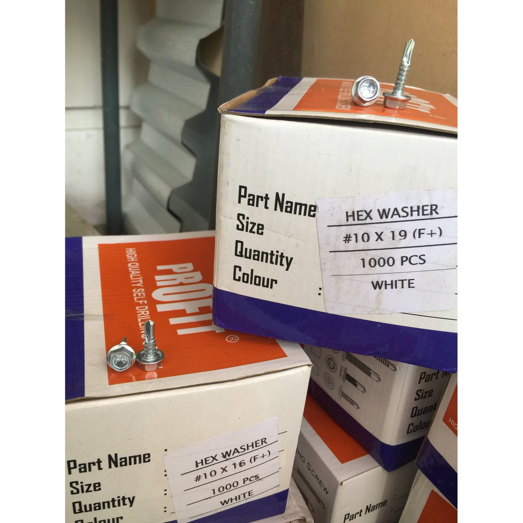 Roofing Paku Sekrup Baut Roofing panjang 2 cm Atap Spandek Baja Ringan