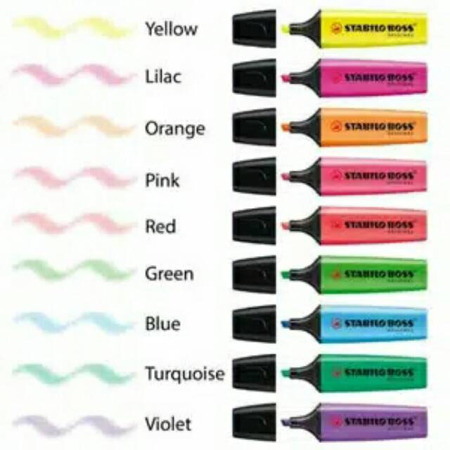 

Textliner Stabilo Boss Warna Neon Original Highlighter
