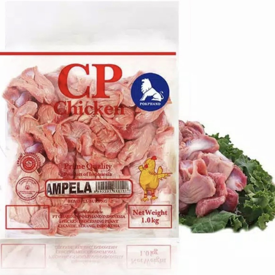 

AMPELA AYAM CP 1KG AMPLA JEROHAN CHICKEN GIZZARD HALAL