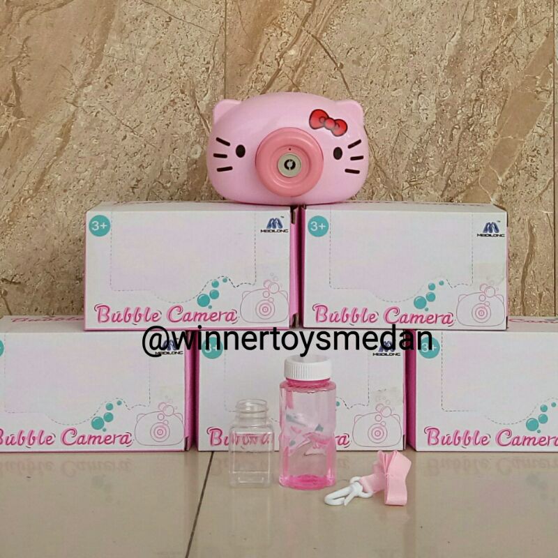 Mainan Bubble Camera HelloKitty Spiderman 628 Bubble Camera Fish Cat