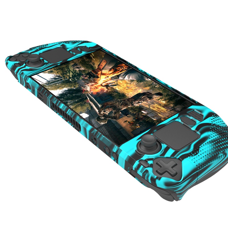 Btsg Silikon Soft Cover Pelindung Untuk Shell Untuk Steam Deck Portable Konsol Host Controller Protector Camo Silikon Sk