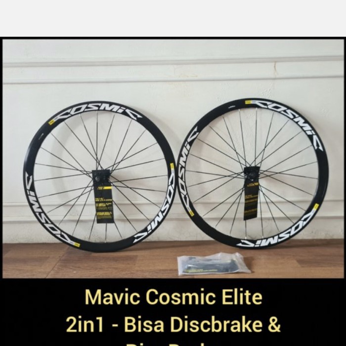 Wheelset Movic Cosmic Elite bisa Disbrake dan Rim Brake 700c Roadbike