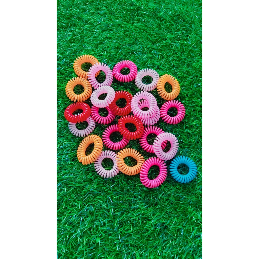 Karet Kucir Spiral / Ikat Rambut / Jepit Mini