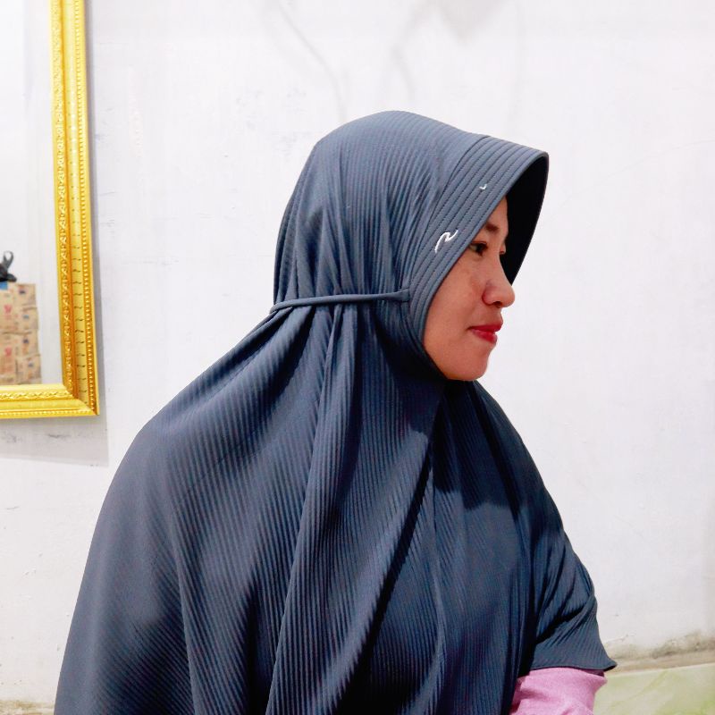 Hijab Instan Plisket Jumbo / Kerudung Plisket Instan