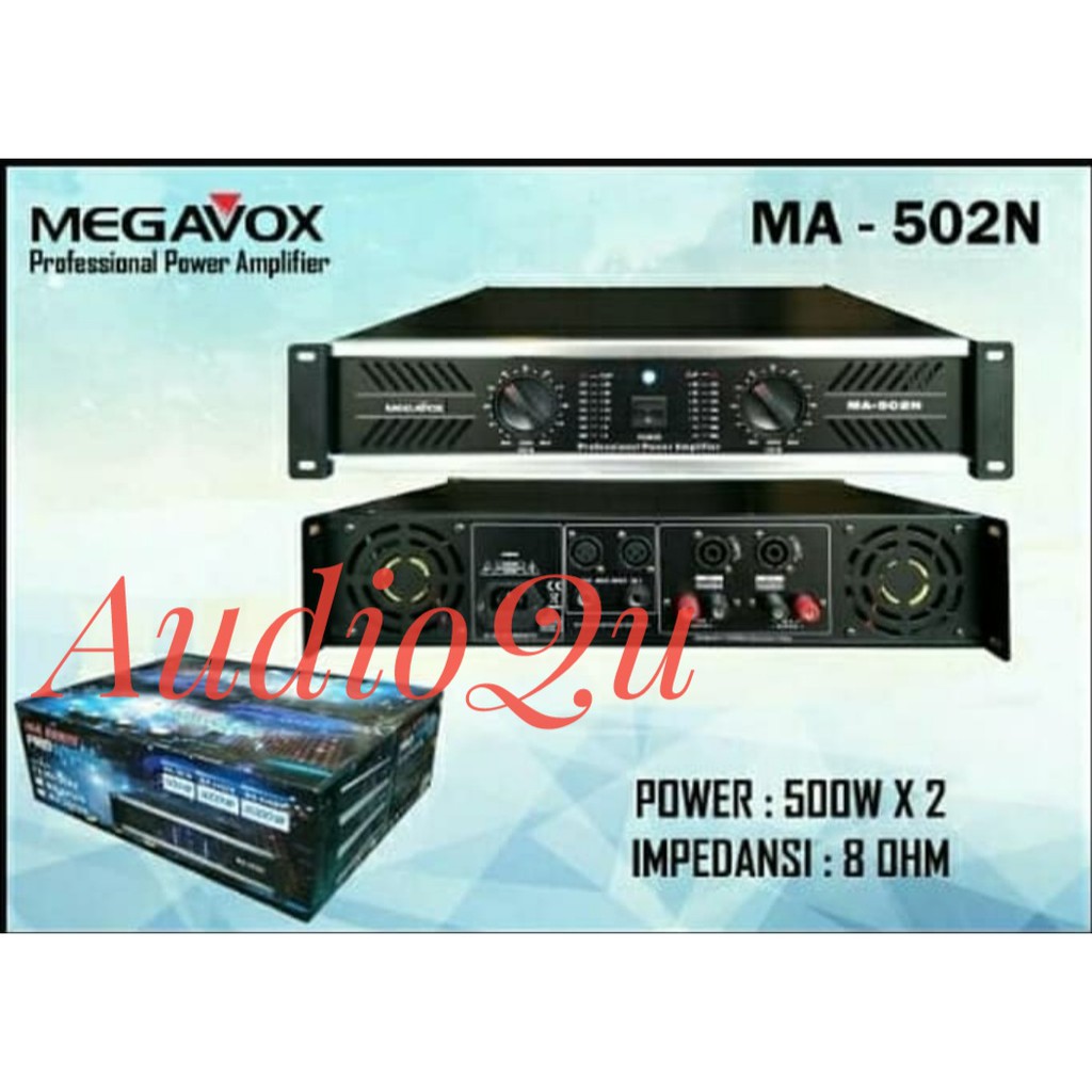 Power Amplifier Megavox MA 502N / MA502N / MA 502 N Original