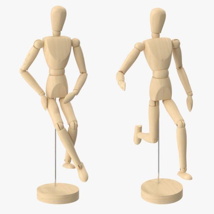 

FLASH SHOP Manekin Kayu V-TEC / Wooden Mannequin VTEC 30 cm / Manikin menggambar Pose Model Sketching Drawing Gambar Banyak Promo